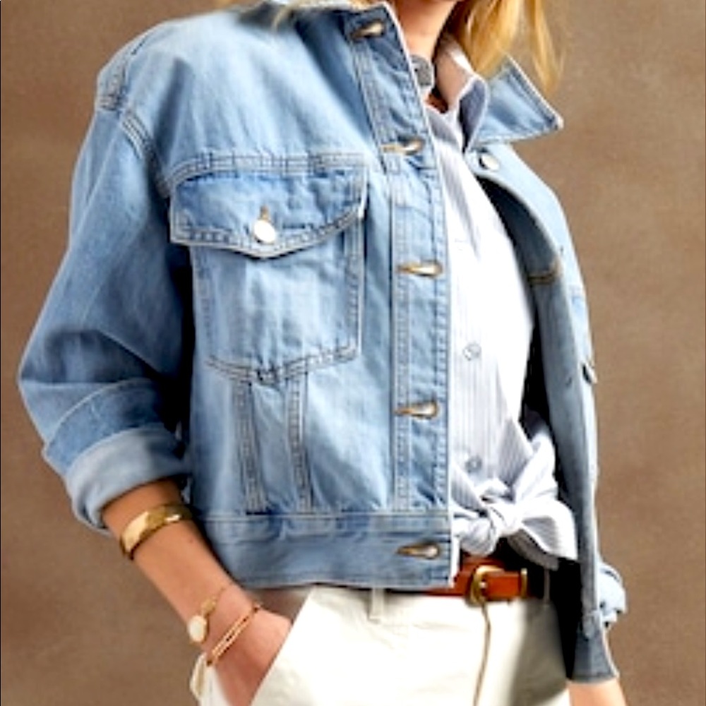 Banana Republic Oversized Denim Jacket - New With Tags - Petite Large